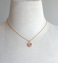 Thumbnail for Terrazzo Stone Necklace - Light Pink