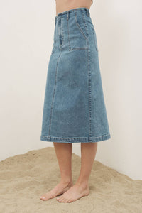 Thumbnail for MIDI DENIM SKIRTS
