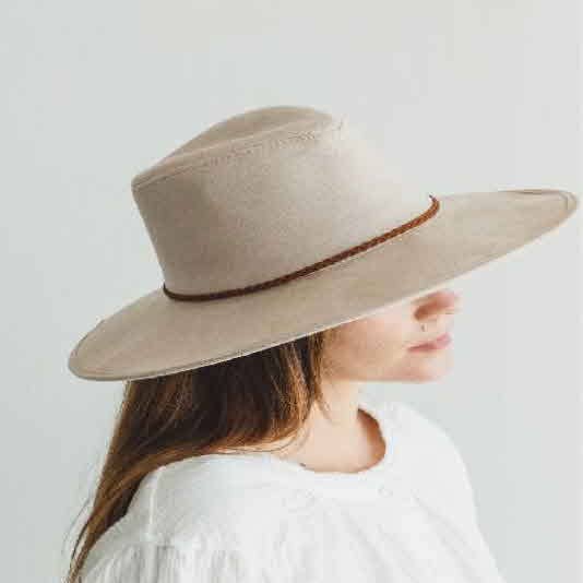 Best seller Fashion Classic Wide Brim Suede Primium Hat Wid