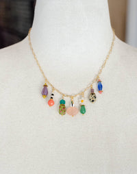 Thumbnail for Dainty Colorful Charm Beaded Necklace