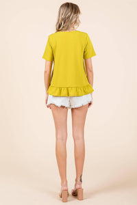 Thumbnail for 3-Bow Short Sleeve Top