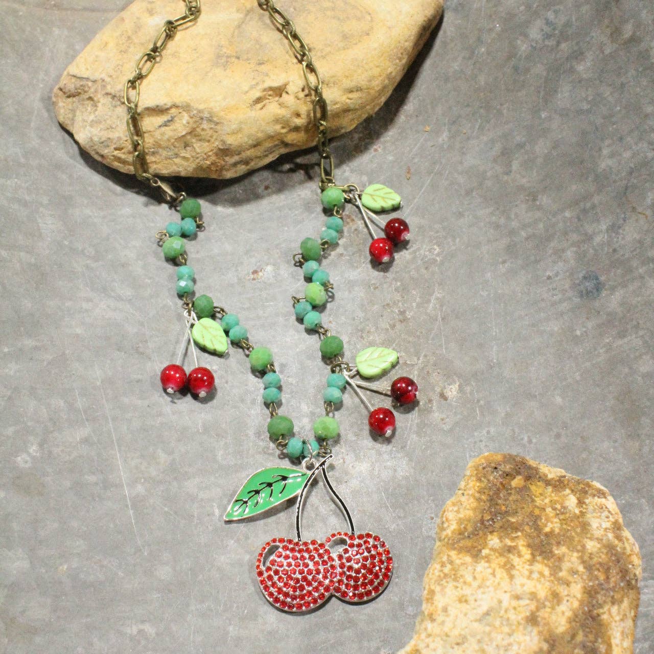 Hi Ho Cherry Ohhh...Charm'd Necklace