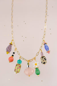 Thumbnail for Dainty Colorful Charm Beaded Necklace