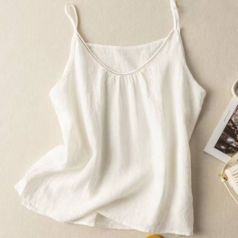 Cotton Linen Camisole Tank Top