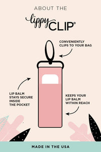Thumbnail for Aqua Floral LippyClip® Lip Balm Holder for Chapstick