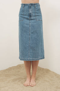 Thumbnail for MIDI DENIM SKIRTS