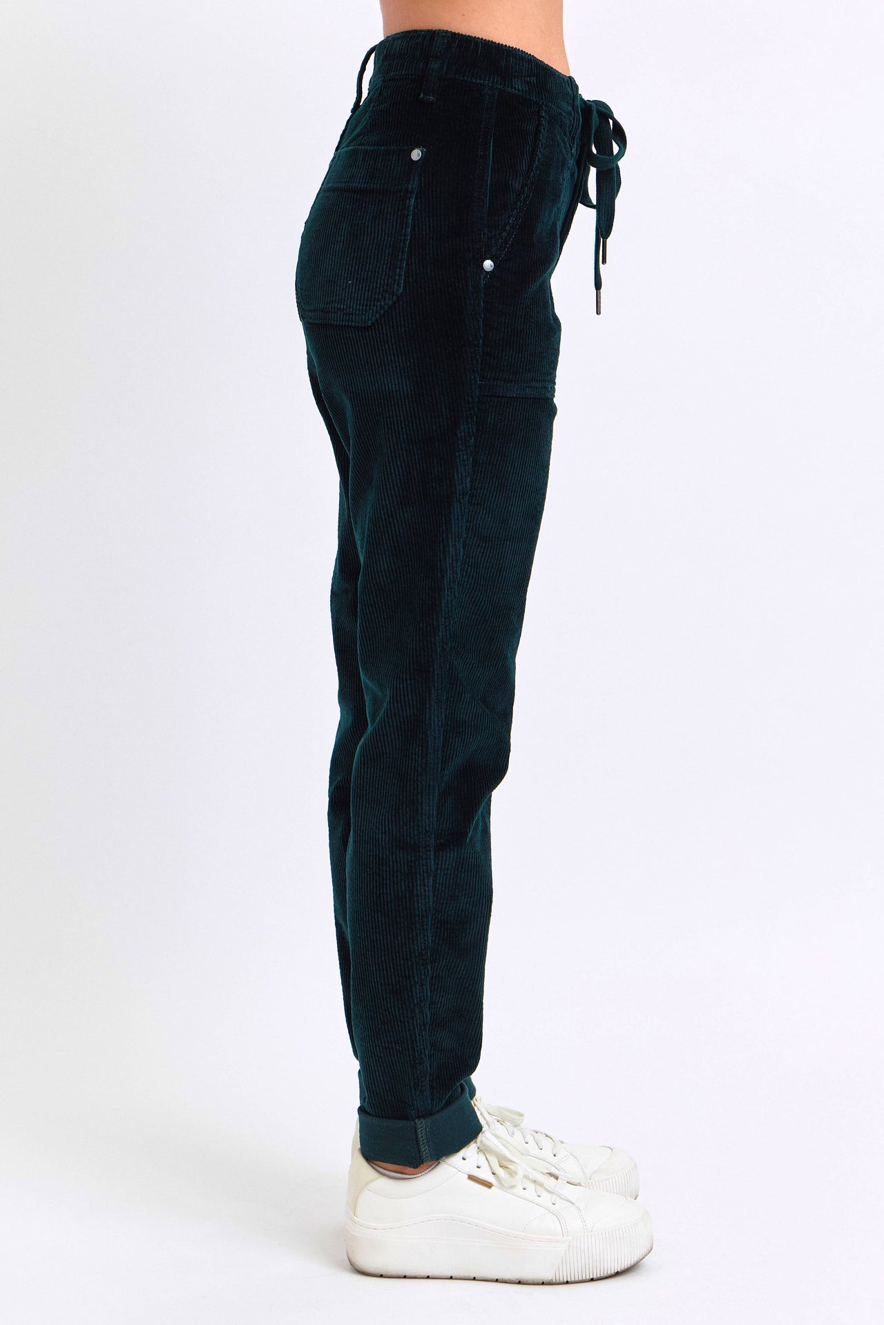 Judy Blue Emerald Corduroy Cuffed Jogger