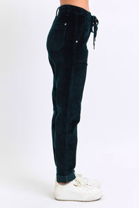 Thumbnail for Judy Blue Emerald Corduroy Cuffed Jogger