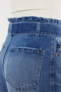 Thumbnail for KanCan Jeans Ultra High Rise Bow tie Front KC7391M: MEDIUM Denim