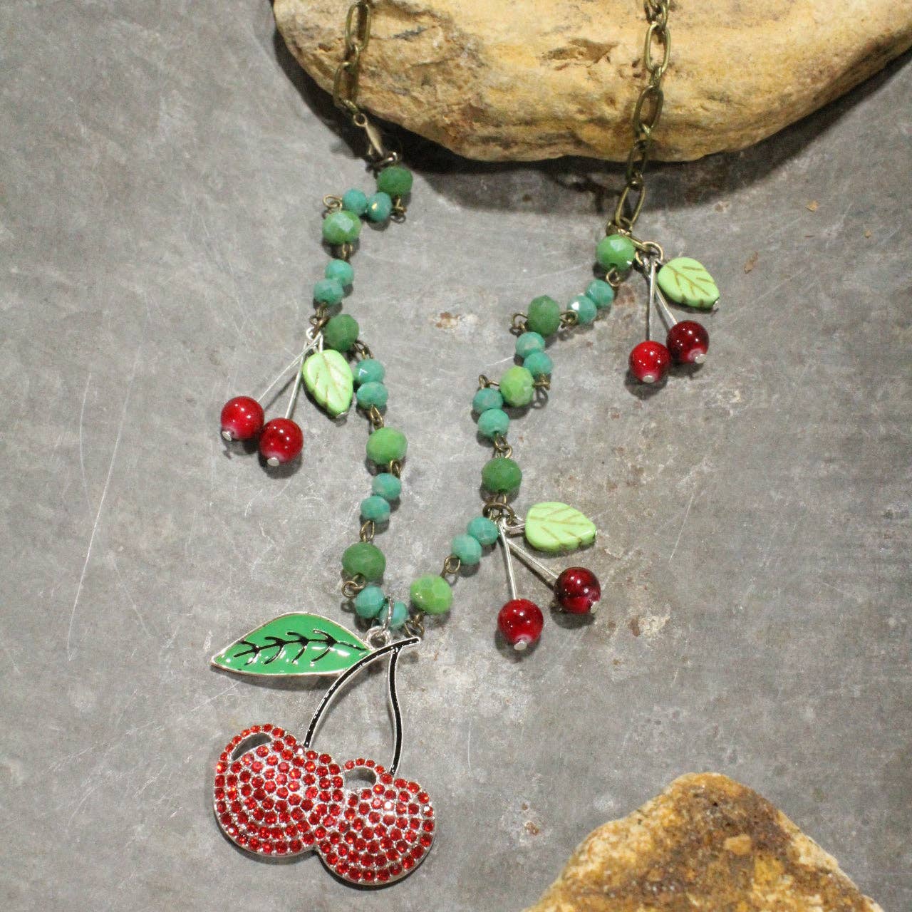 Hi Ho Cherry Ohhh...Charm'd Necklace