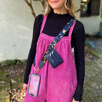 Thumbnail for Clip & Go Crossbody Strap with Pouch - Leopard Collection