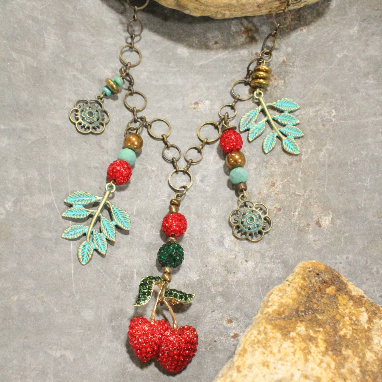 Sweet Cherry Charm'd Necklace