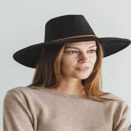 Best seller Fashion Classic Wide Brim Suede Primium Hat Wid
