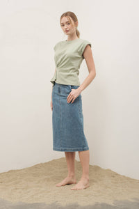 Thumbnail for MIDI DENIM SKIRTS