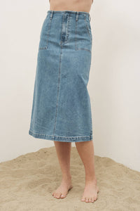 Thumbnail for MIDI DENIM SKIRTS