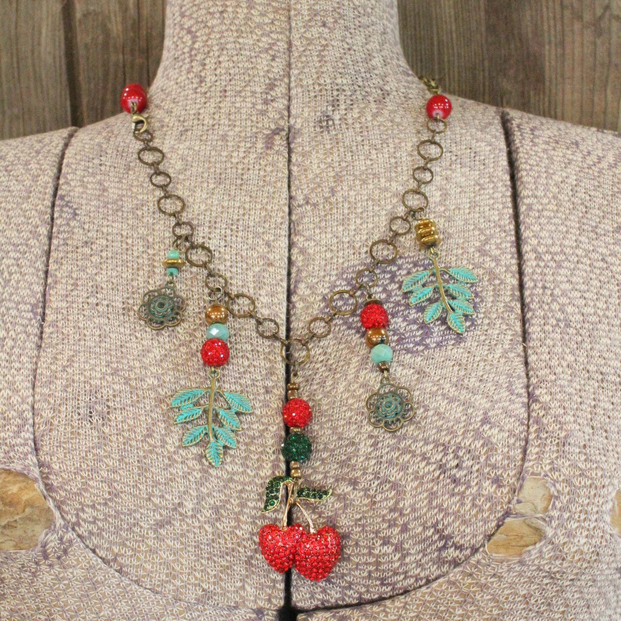 Sweet Cherry Charm'd Necklace