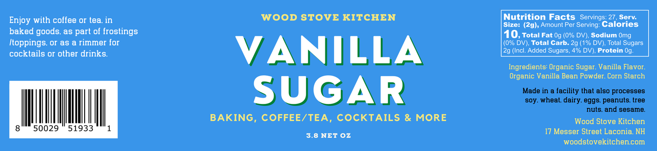 Vanilla Sugar, 3.8 Net Oz