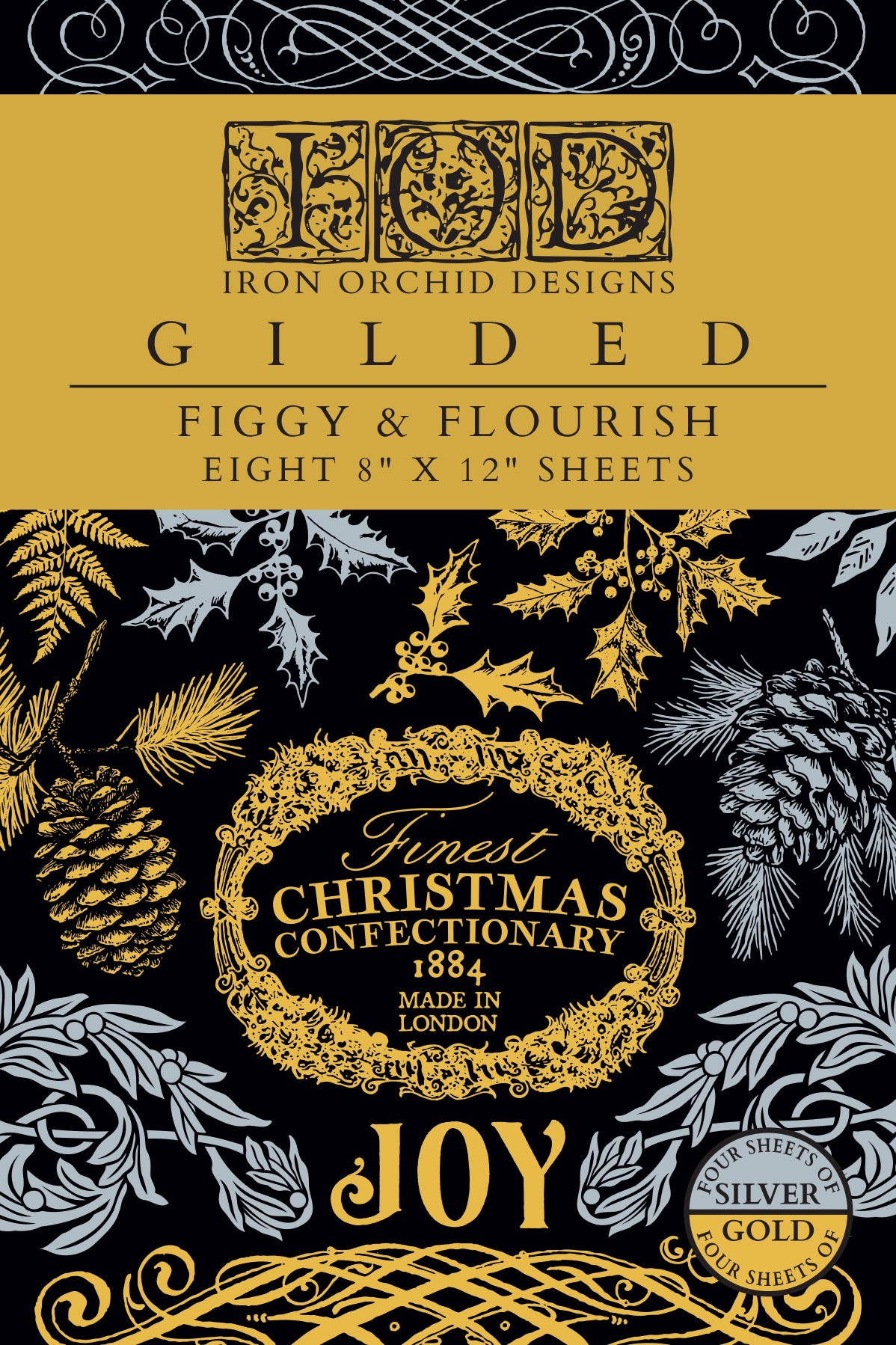 Figgy & Flourish IOD Foil Transfer 8x12 Pad™-Iron Orchid Designs