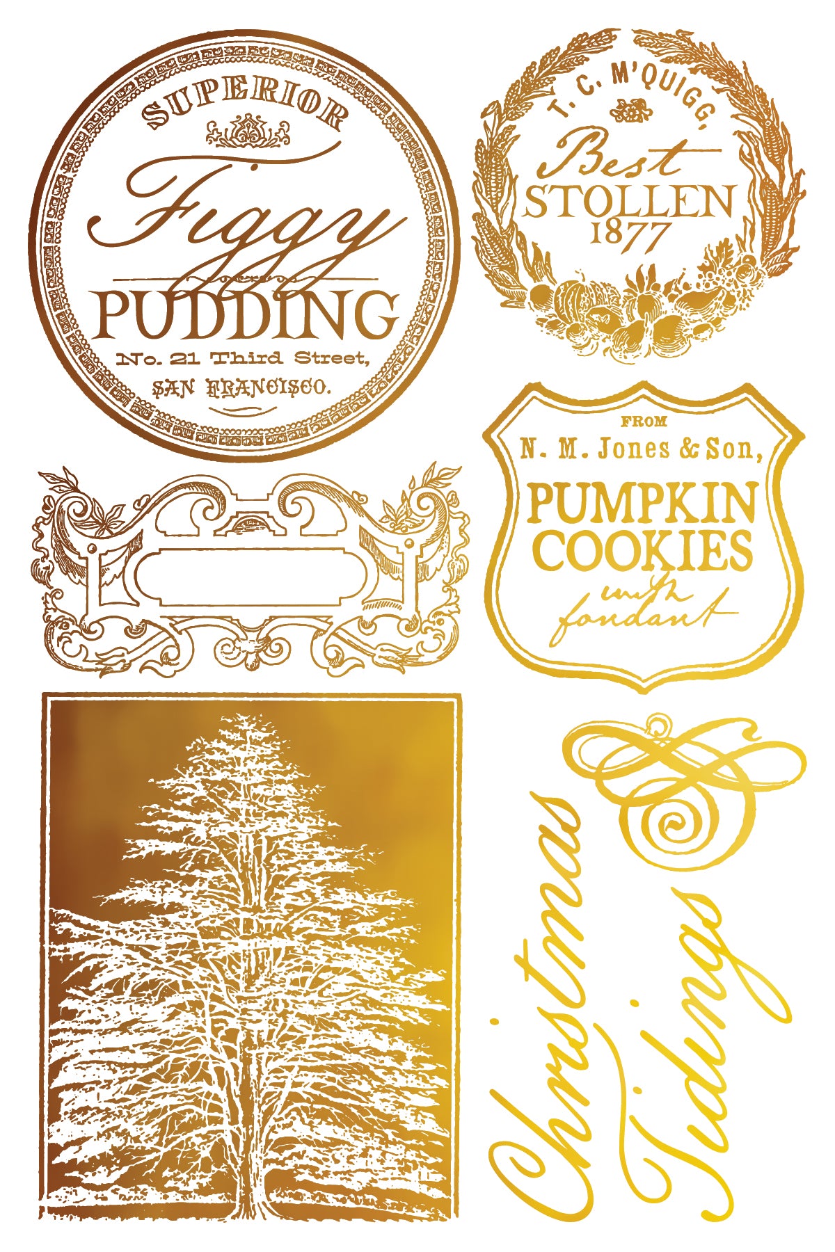 Figgy & Flourish IOD Foil Transfer 8x12 Pad™-Iron Orchid Designs