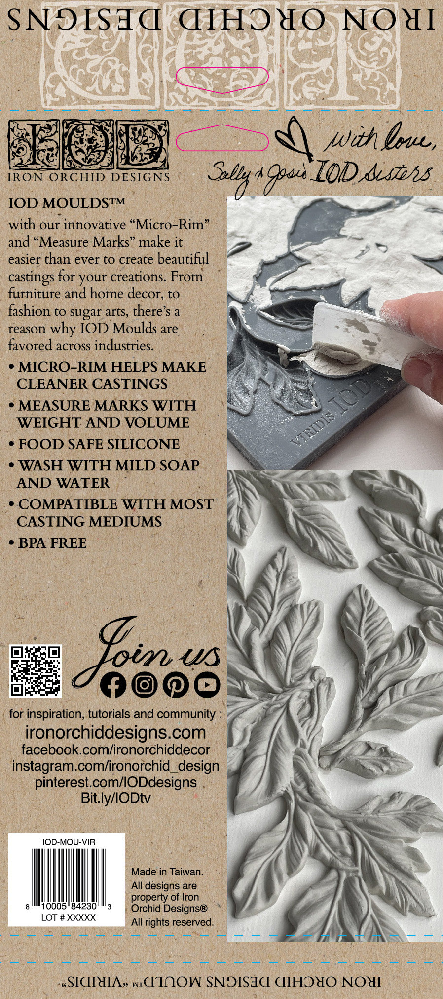 Viridis 6"x10" - IOD Decor Mould™ - Iron Orchid Designs