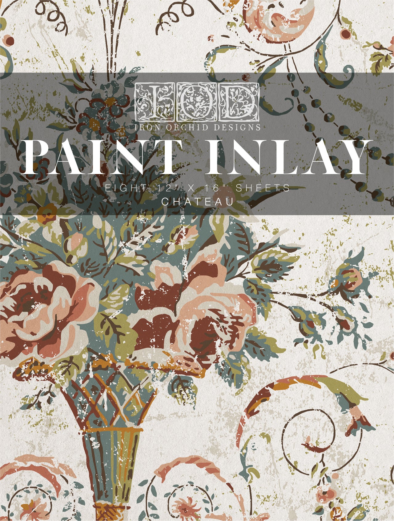 Chateau IOD Paint Inlay 12x16 Pad™- Iron Orchid Designs