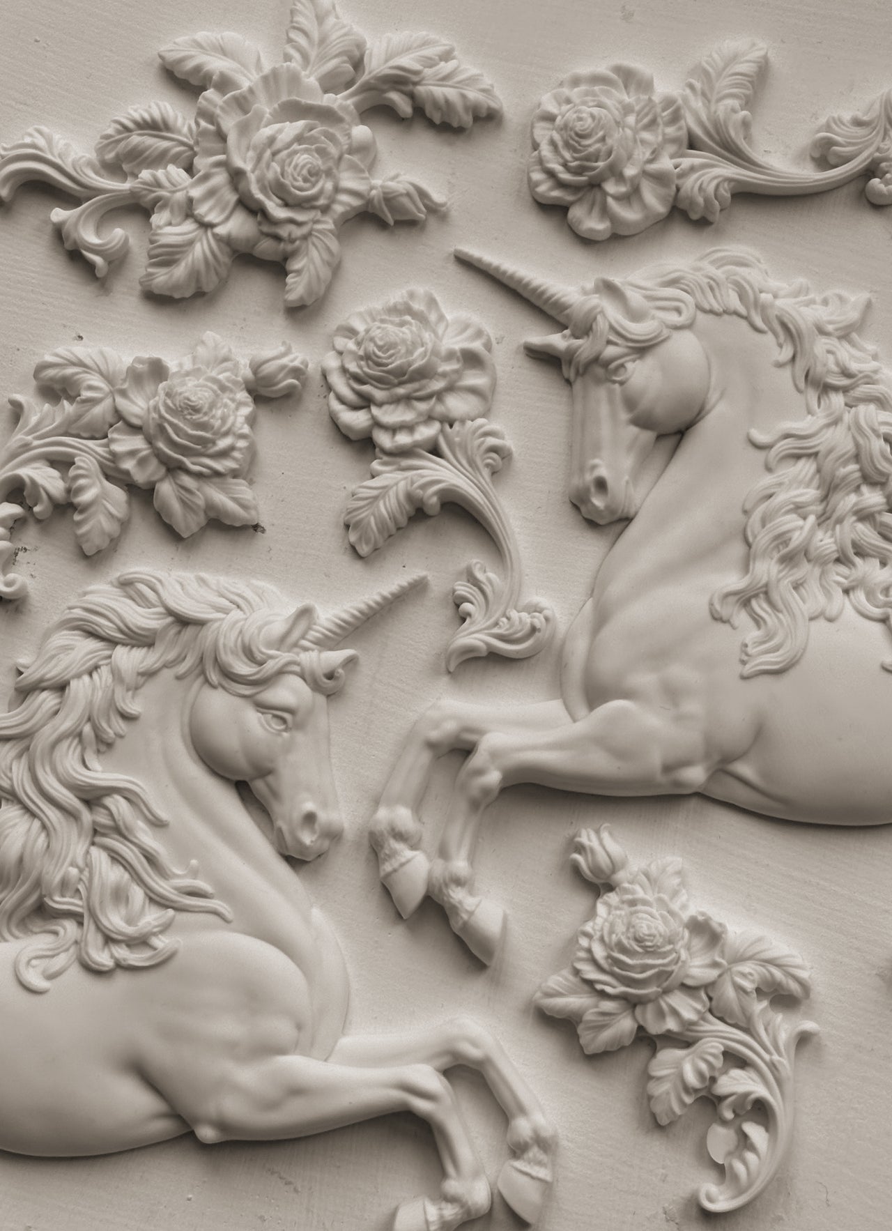 Unicorns 6x10 IOD Mould™ - Iron Orchid Designs