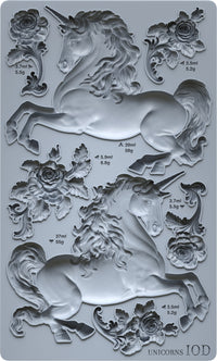 Thumbnail for Unicorns 6x10 IOD Mould™ - Iron Orchid Designs