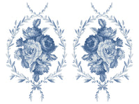 Thumbnail for Trompe l’oeil Bleu IOD Paint Inlay 12x16 Pad™ - Iron Orchid Designs
