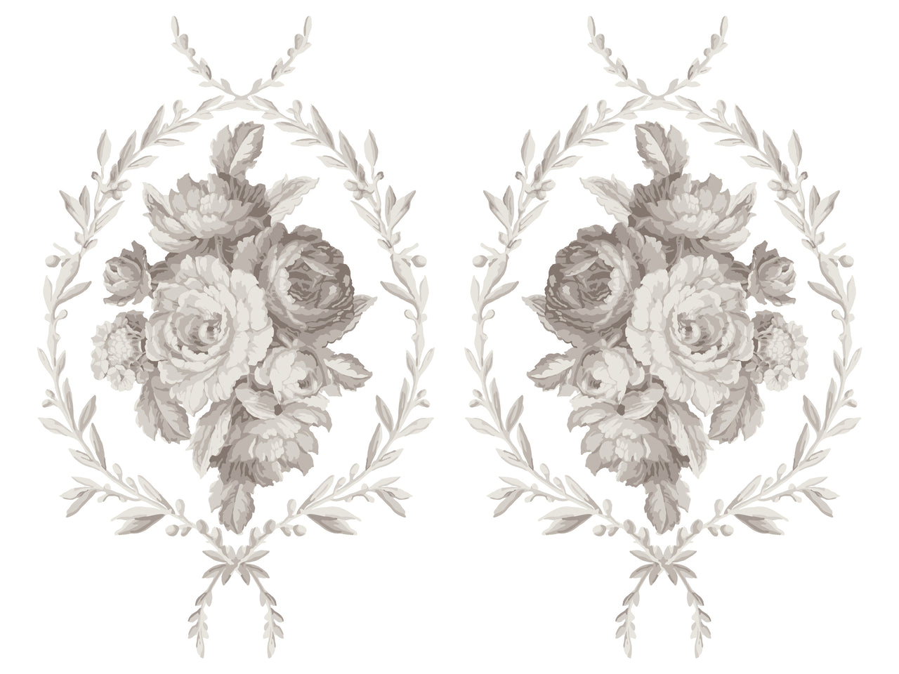 Trompe l’oeil Laurel IOD Paint Inlay 12x16 Pad™ - Iron Orchid Designs