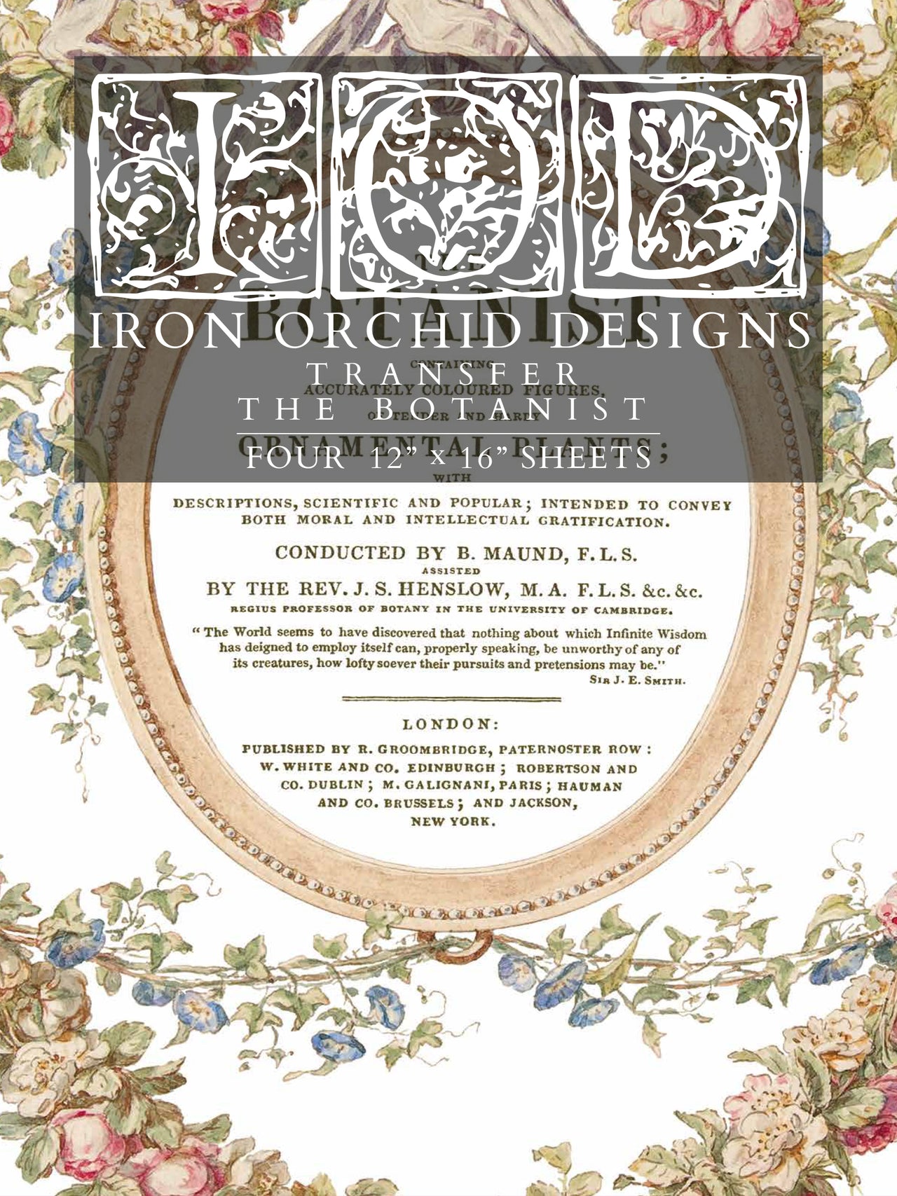 The Botanist IOD Transfer 12x16 Pad™-Iron Orchid Designs