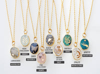 Thumbnail for Gemstone Symbol Necklaces