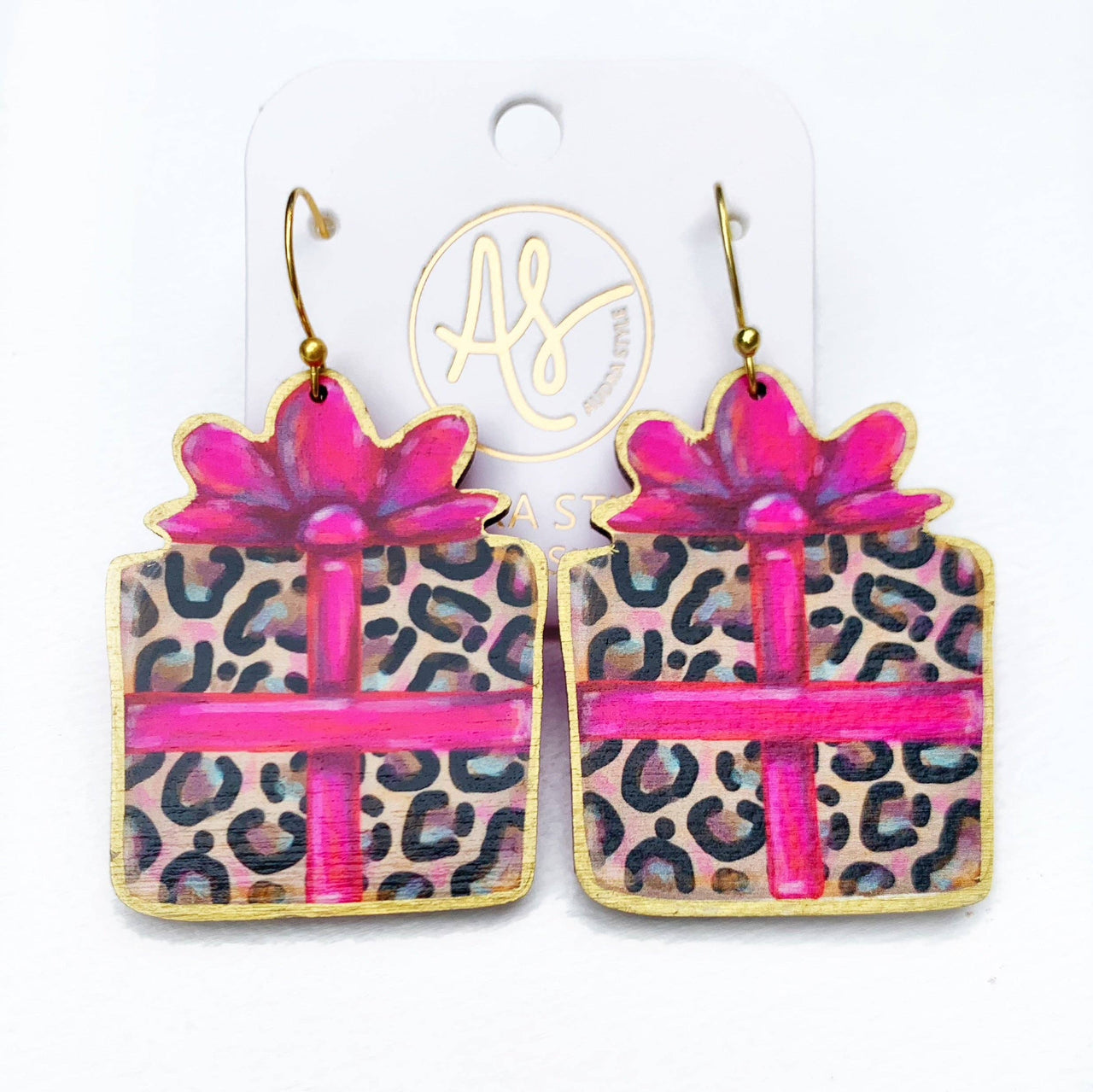 Leopard Gift Pink Bow