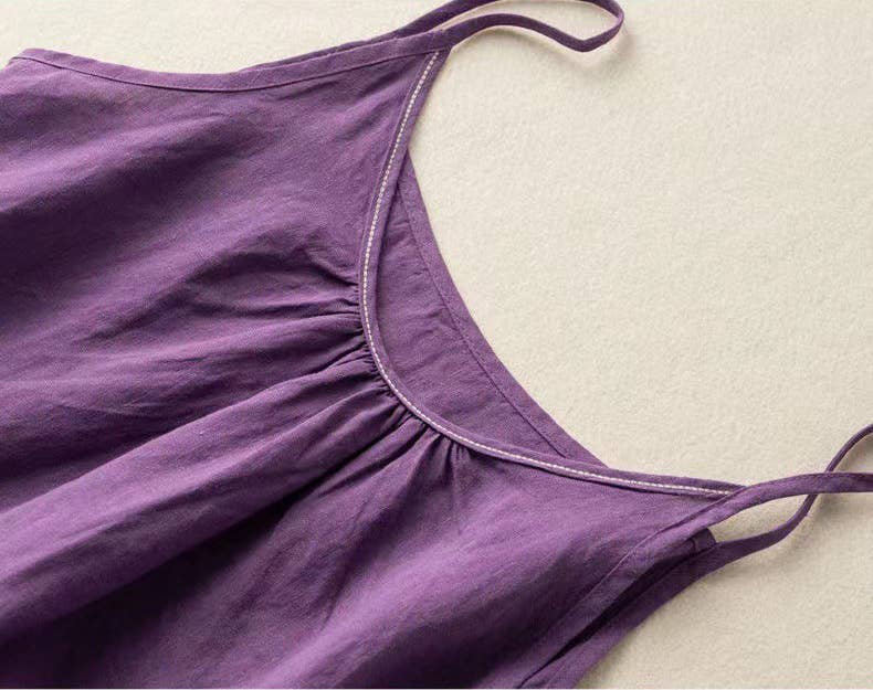 Cotton Linen Camisole Tank Top
