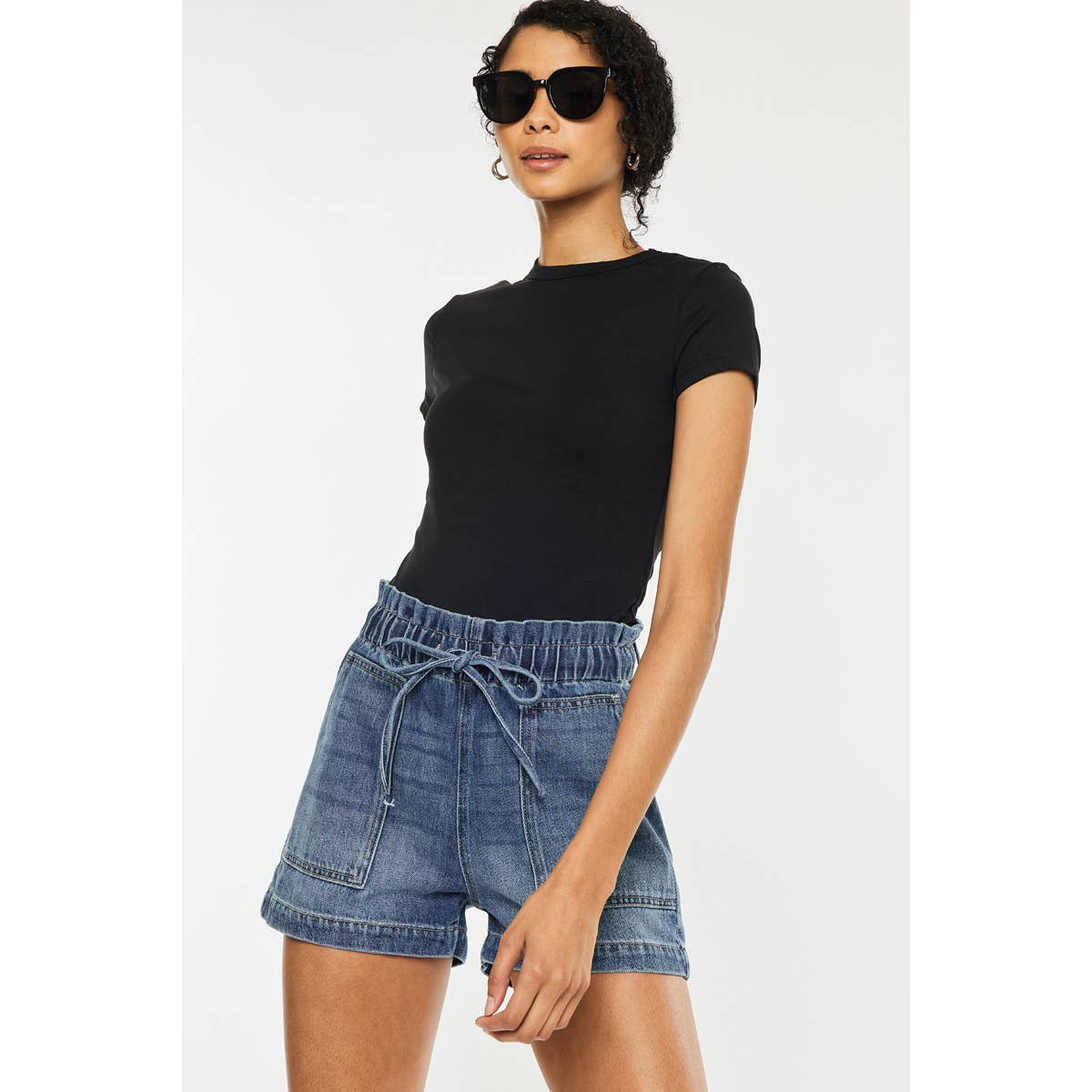 KanCan Shorts - Paper Bag Tie Front
