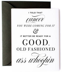 Thumbnail for Beat Cancer, Get Well Card, Encouragement Greeting Card