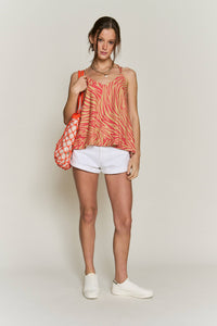 Thumbnail for Tiger stripe  print tank top