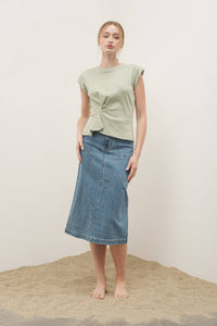 Thumbnail for MIDI DENIM SKIRTS