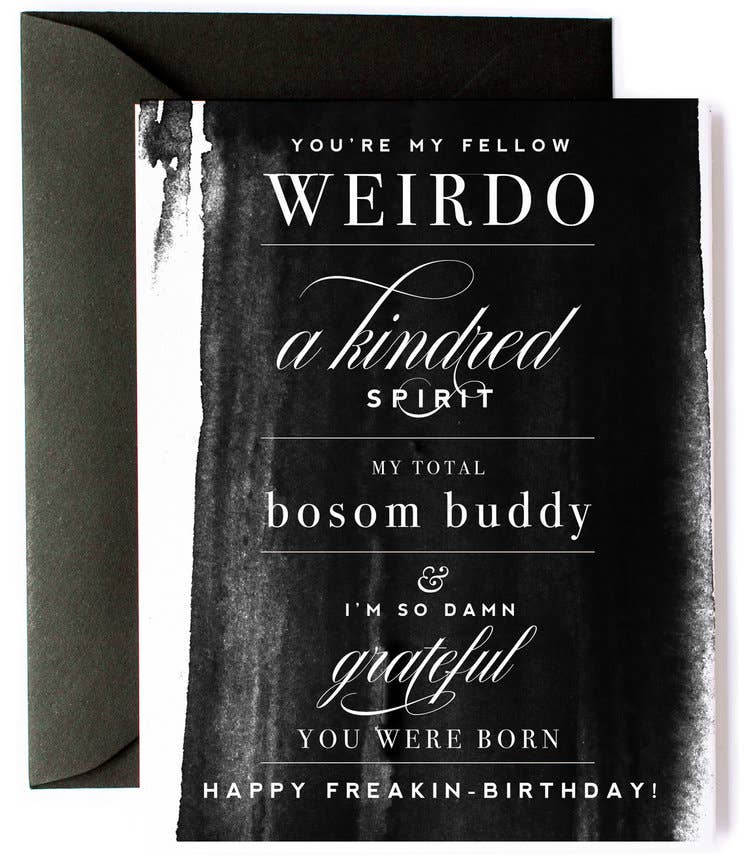 Bosom Buddy Funny Birthday Card - Witty Greeting Card