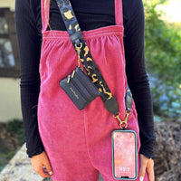 Thumbnail for Clip & Go Crossbody Strap with Pouch - Leopard Collection