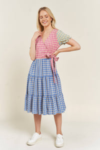 Thumbnail for Colorblock Gingham Dress