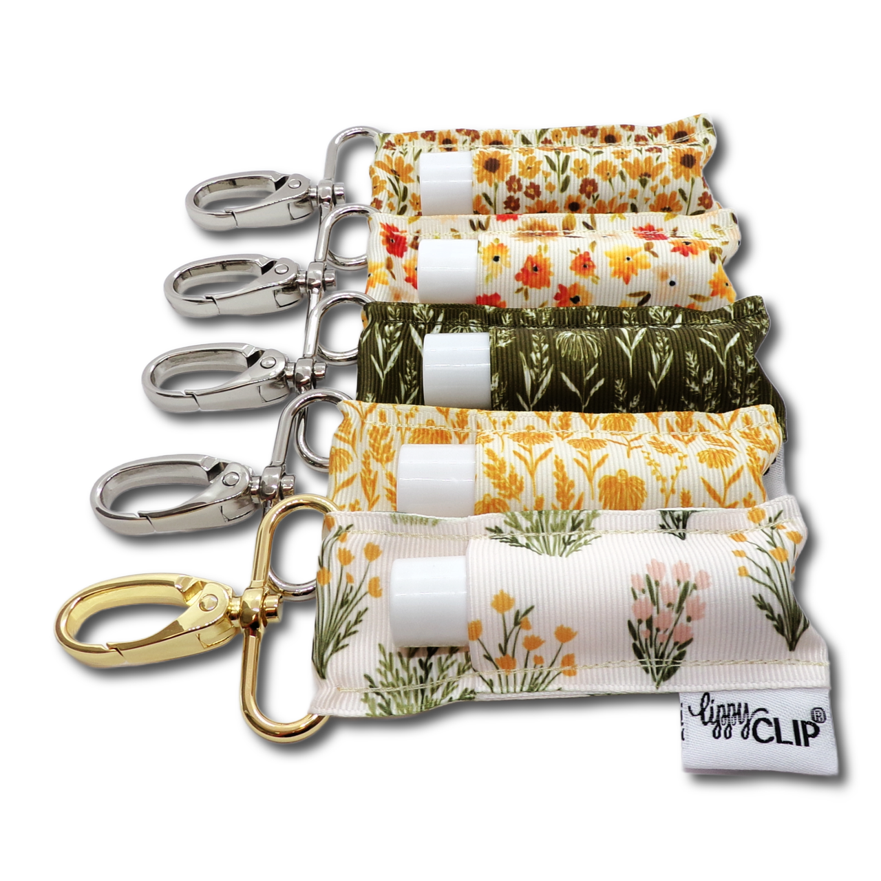 Golden Wildflower Fields LippyClip® Lip Balm Holder