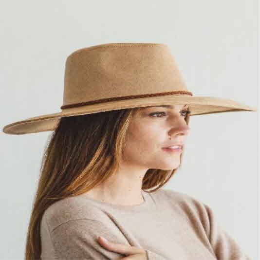 Best seller Fashion Classic Wide Brim Suede Primium Hat Wid