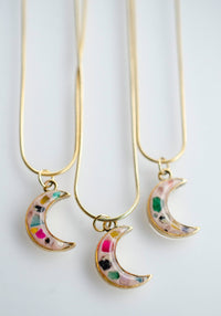 Thumbnail for Terrazzo Moon Necklace