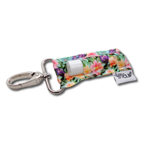 Thumbnail for Aqua Floral LippyClip® Lip Balm Holder for Chapstick
