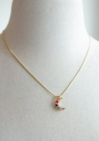 Thumbnail for Terrazzo Moon Necklace