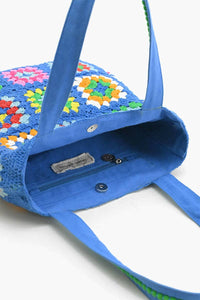 Thumbnail for Blue Handmade Crochet Bags - Sustainable Fashion