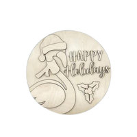 Thumbnail for Flamingo Holiday 3-D Layered Wood Blank