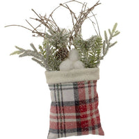 Thumbnail for Crimson Plaid Pine Pocket - 5.25 x 16 in - Rubbish Restyled