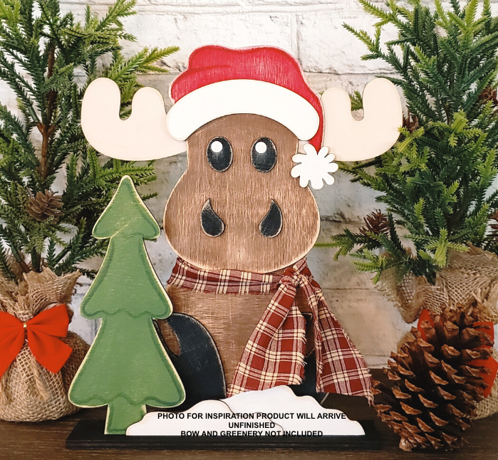 Moose Shelf Sitter 3-D Layered Wood Blank