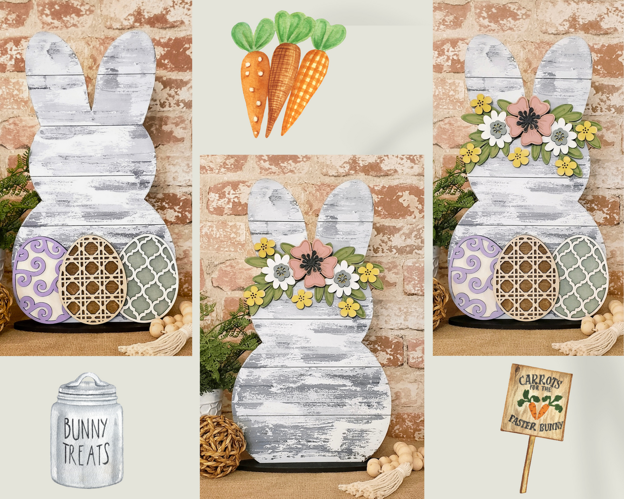 Shiplap Standing Bunny - In - Person Workshop or Take Home Kit